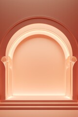 Fototapeta premium Stylized Archway with Soft Lighting