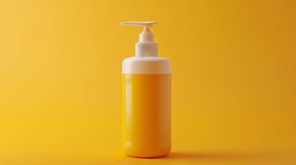 Yellow Liquid in a White Pump Bottle