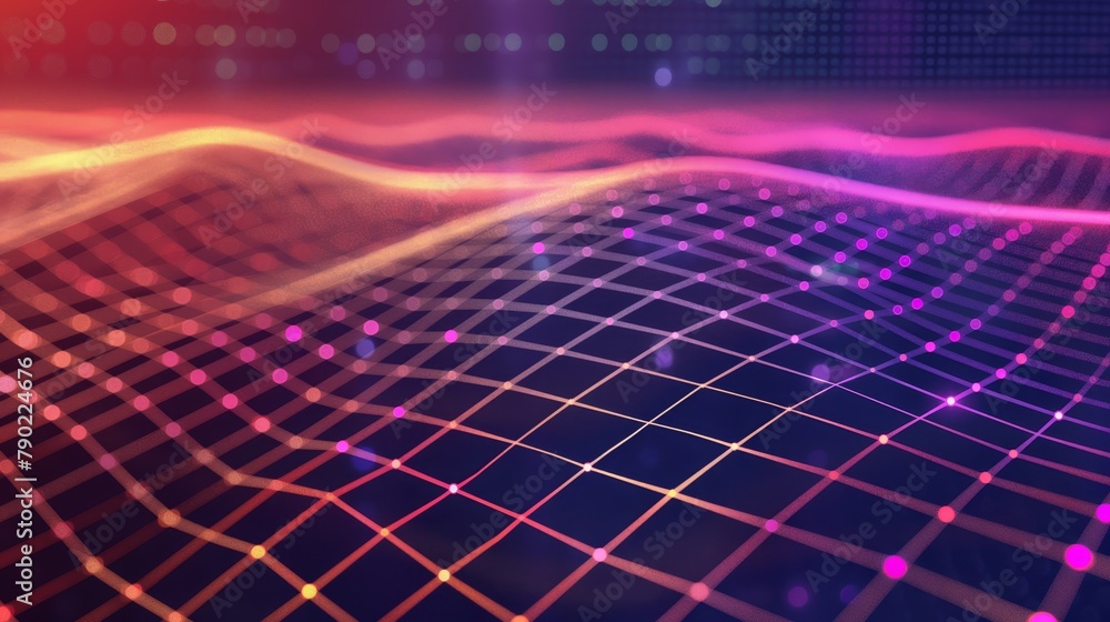 Aufkleber financial theme grid of intersecting lines representing stability and analytics