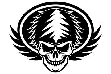 grateful dead  silhouette vector design white background