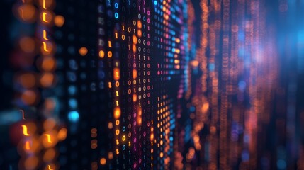 Digital pixel patterns  symbolizing data and communication in it services background