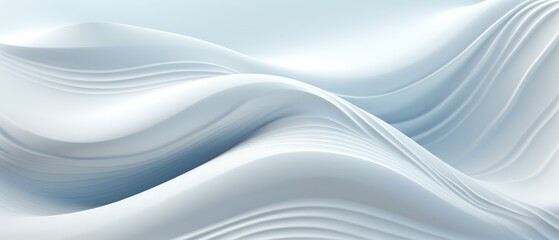 Obraz premium Seamless soft flowing waves in a subtle 3D design, modern minimalism