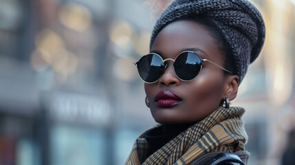 Portrait of a fashionable African woman