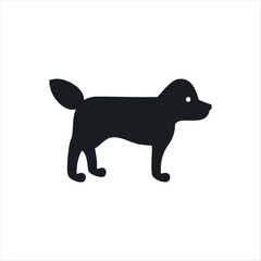 Pet dog icon symbol template for graphic and web design collection logo vector illustration 