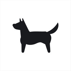 Pet dog icon symbol template for graphic and web design collection logo vector illustration 