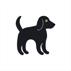 Pet dog icon symbol template for graphic and web design collection logo vector illustration 