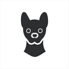 Pet dog icon symbol template for graphic and web design collection logo vector illustration 