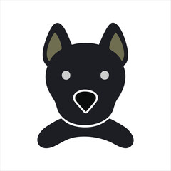 Pet dog icon symbol template for graphic and web design collection logo vector illustration 