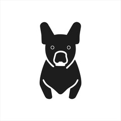 Pet dog icon symbol template for graphic and web design collection logo vector illustration 
