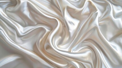 Undulating folds of silky satin fabric create a dynamic and captivating visual symphony of motion and light.
