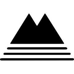 Geometric Mountain Shape