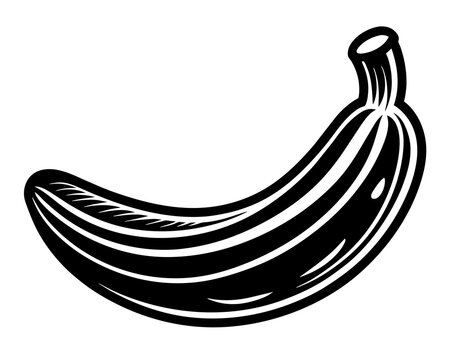  A banana silhouette design vector