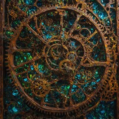 detail of the clock, Generative AI 