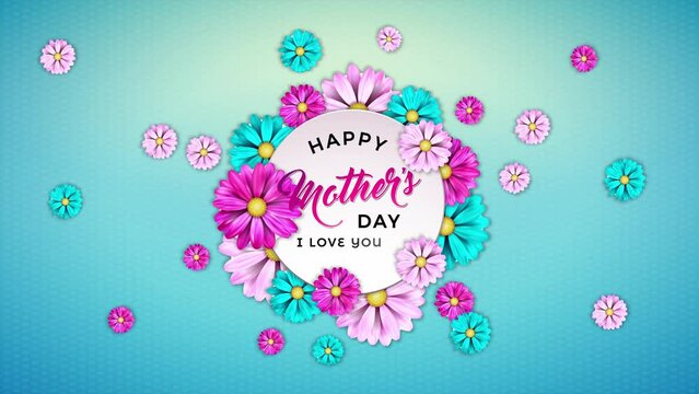 Happy Mothers day and i love you mom is the greetings in Mothers day