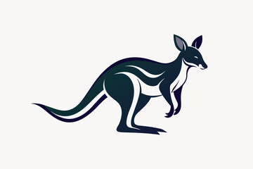 Vector of a Wallaby in Stylish Design