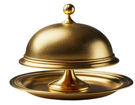 golden restaurant cloche - Powered by Adobe