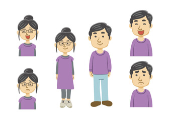 若い男女セット