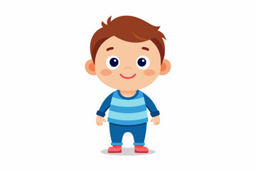 very cute baby boy, , full body, plain white background