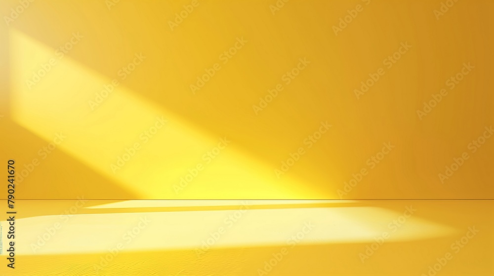 Poster a background of yellow gradient with a white upright in the middle.