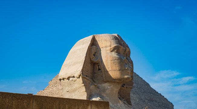 The Great Sphinx on the Giza Plateau is the oldest known&nbsp;monumental sculpture&nbsp;in Egypt
