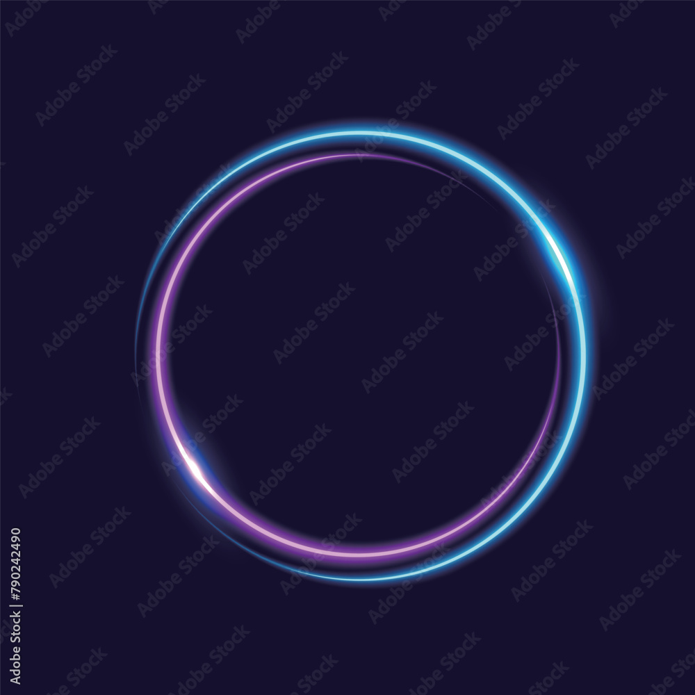Poster neon rectangle frame. glowing outline shapes . vector abstract background illustration.