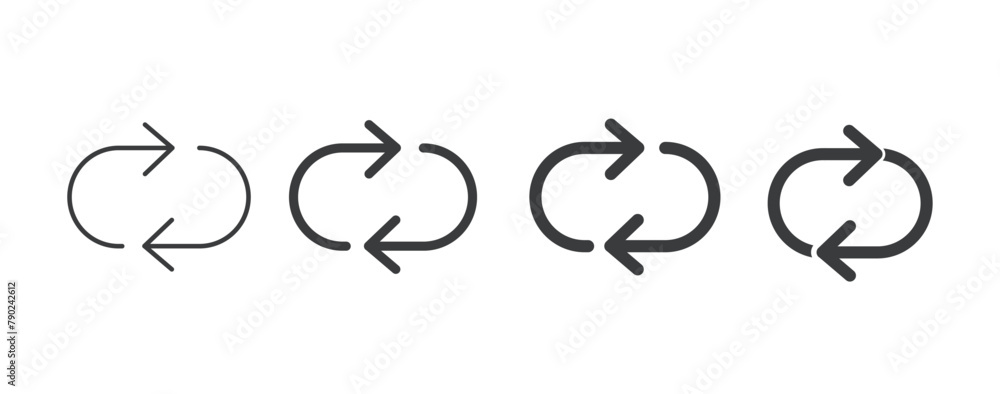 Poster repeat symbol icon. apps and websites and ui ux.