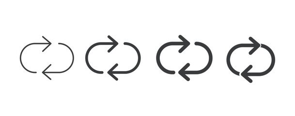 Repeat symbol icon. apps and websites and ui ux.