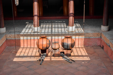 Red Clay Pottery Products at Chettinadu Style Heritage Homes in Karaikudi, Pallathur, Athangudi &...