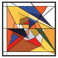 Visual Representation and Proof of Pythagorean Theorem in Geometry - obrazy, fototapety, plakaty