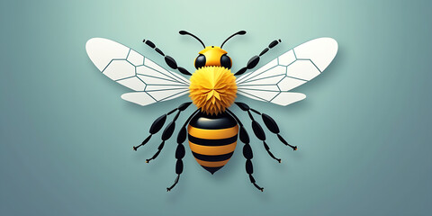 Bee animal abstract illustration