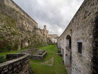 Landscape from Malaspina Castle, Massa - obrazy, fototapety, plakaty