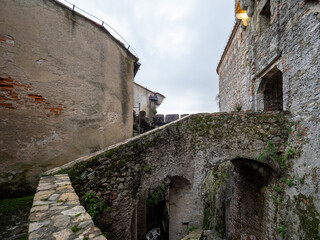 Landscape from Malaspina Castle, Massa - obrazy, fototapety, plakaty