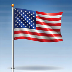 Obraz premium American flag background
