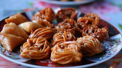 Traditional Moroccan Sweets Delight in Chebakia & Samosa Pastries Recipes