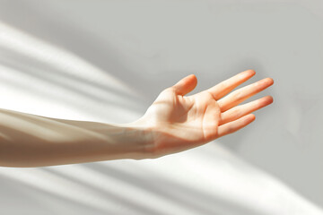 Graceful Hand Bathed in Light