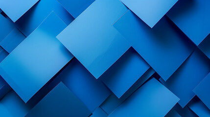 Obraz premium blue blocked abstract background with soft shadows, minimalist contemporary visaul artwork (1)