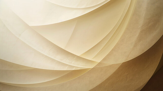 Cream-colored background of gathered fabric, elegant and versatile, perfect for adding depth and texture to designs, ideal for various projects requiring a soft, refined backdrop.