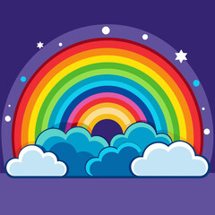 illustration of rainbow