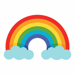 illustration of rainbow