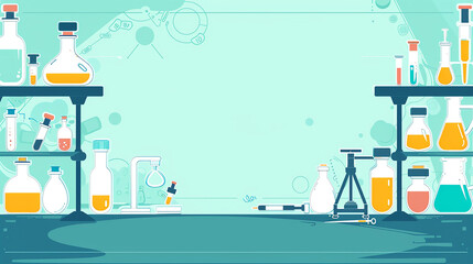 Background with blank space for writing letters, depicting scientific