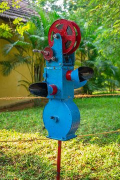 Bioscope is the Cinema box or film box for rural or village areas entertainment. Bioscope is the manualy hand operated film strip motion pictuce entertainment box.
