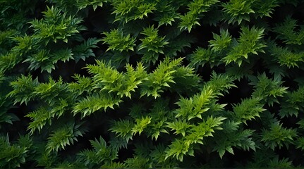 Beautiful fresh green bush isolated .Generative AI