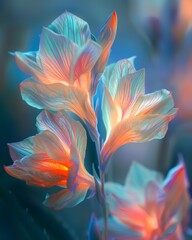 Translucent Glowing Flowers