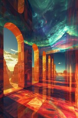 Surreal Arches and Cosmic Vistas