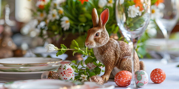 a beautifull blur background roses and beautiful rebbit