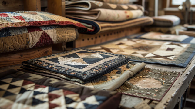 Amish craftsmanship and traditional skills showcasing artisans creating exquisite quilts furniture and woodwork using time-honored techniques passed down through generations.