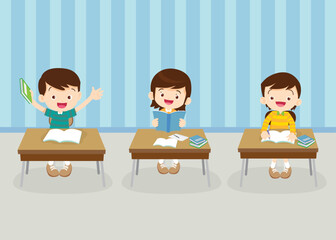 students and teacher in classroom