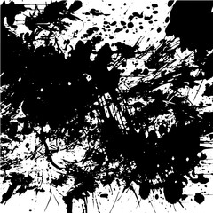 Grunge background of black and white. Abstract illustration texture of cracks, chips, dot. Dirty monochrome pattern of the old worn surface