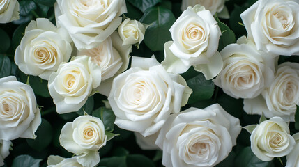 white roses in white close up image