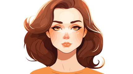 Beautiful Woman s face Illustration Vector graphic